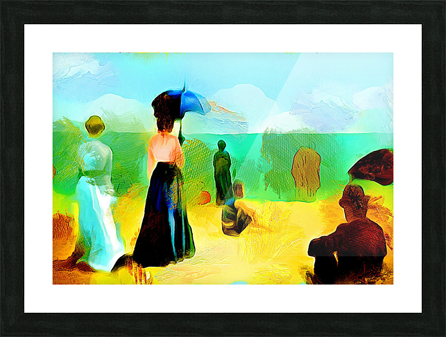 Retro Meets Beach Picture Frame print