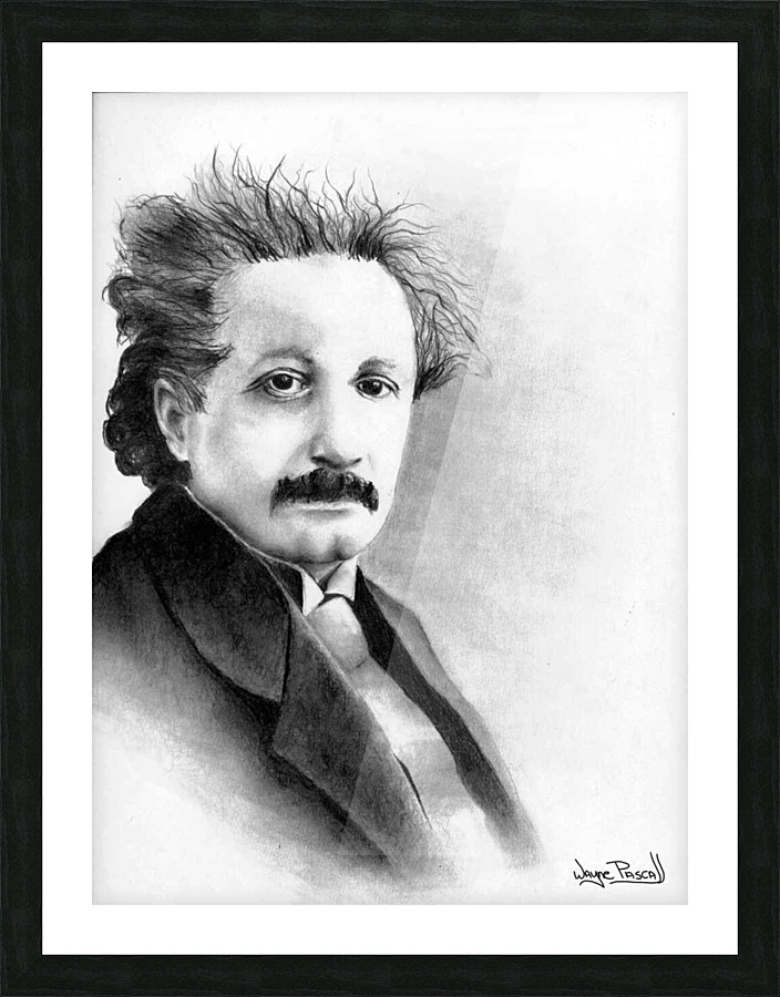 Einstein Picture Frame print