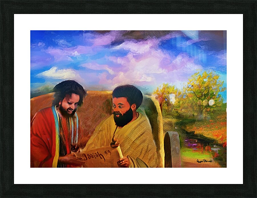 ETHIOPIAN TREASURER GETS SAVED Picture Frame print