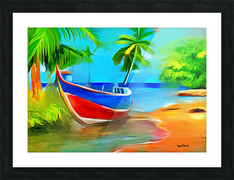 BOAT ON THE SHORE Impression et Cadre photo