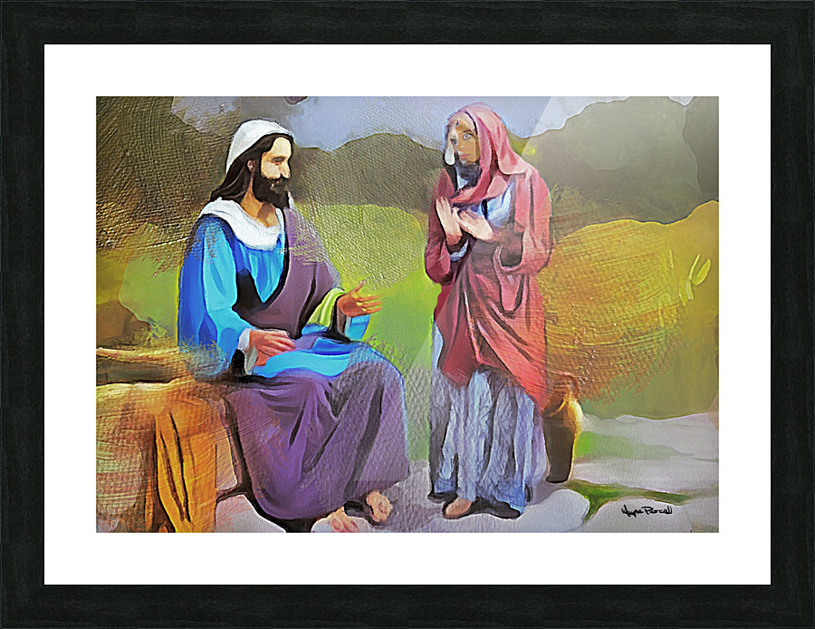 THE WOMAN AT THE WELL Impression et Cadre photo