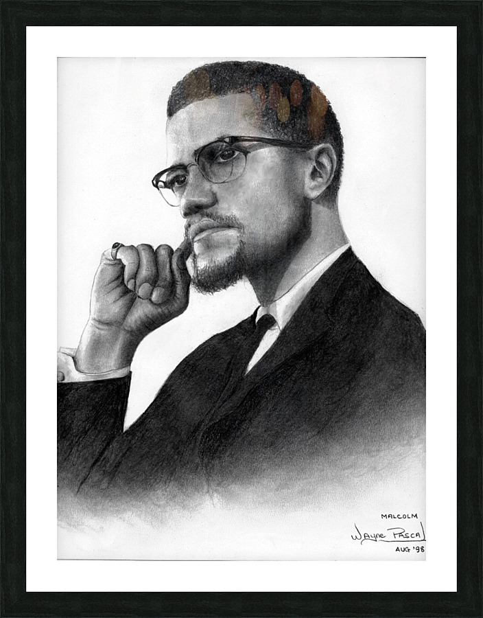 Malcolm X Picture Frame print