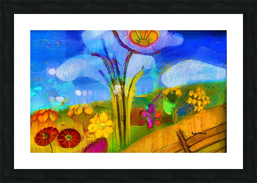 Flower Power Picture Frame print