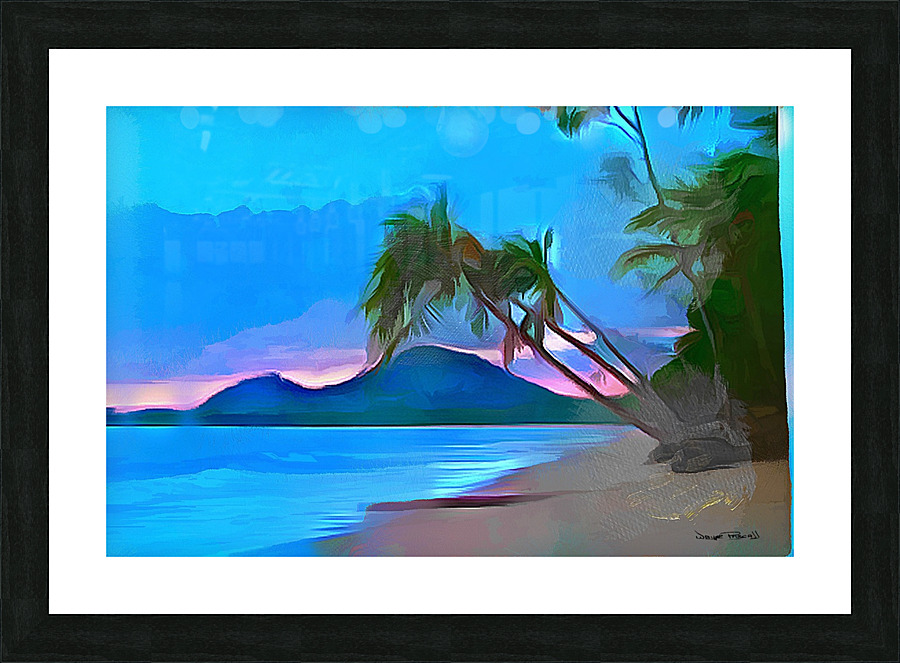 Day at the Beach Picture Frame print