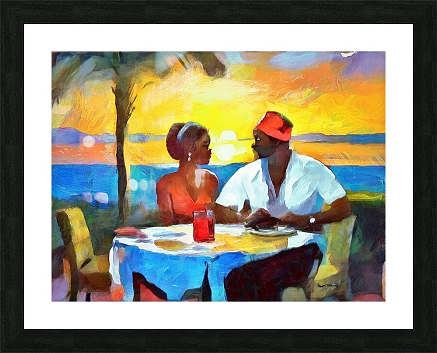 The Dinner Date Picture Frame print