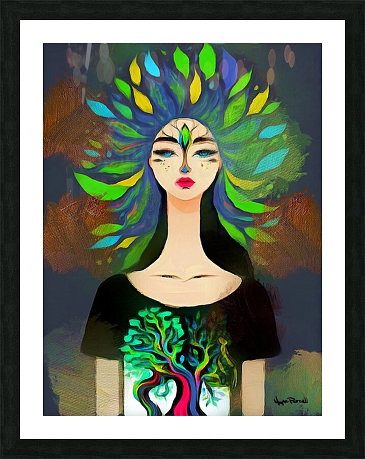 Nature Girl Picture Frame print