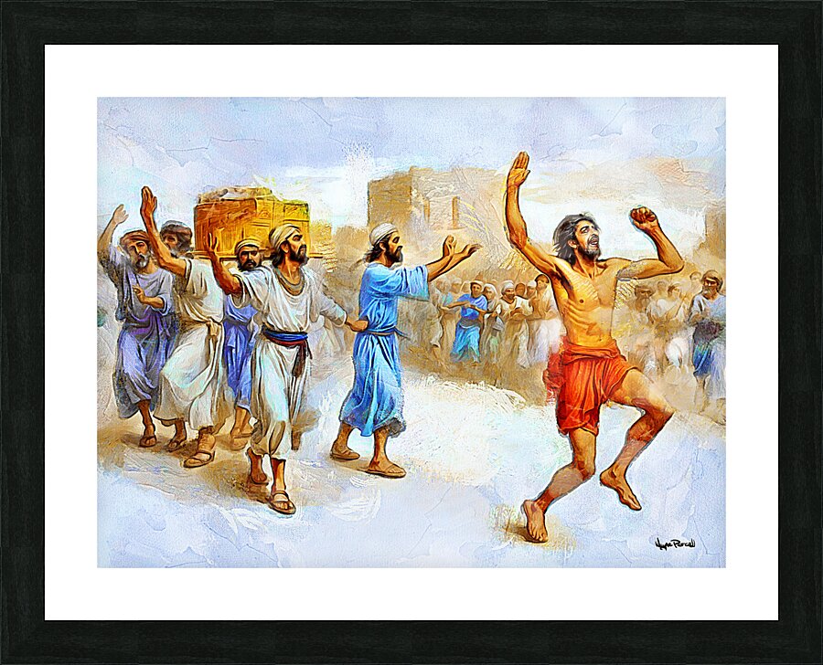 THE DANCE OF DAVID Picture Frame print