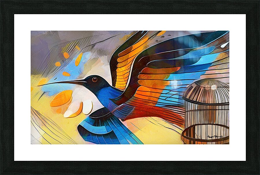 Uncaged and Free Picture Frame print