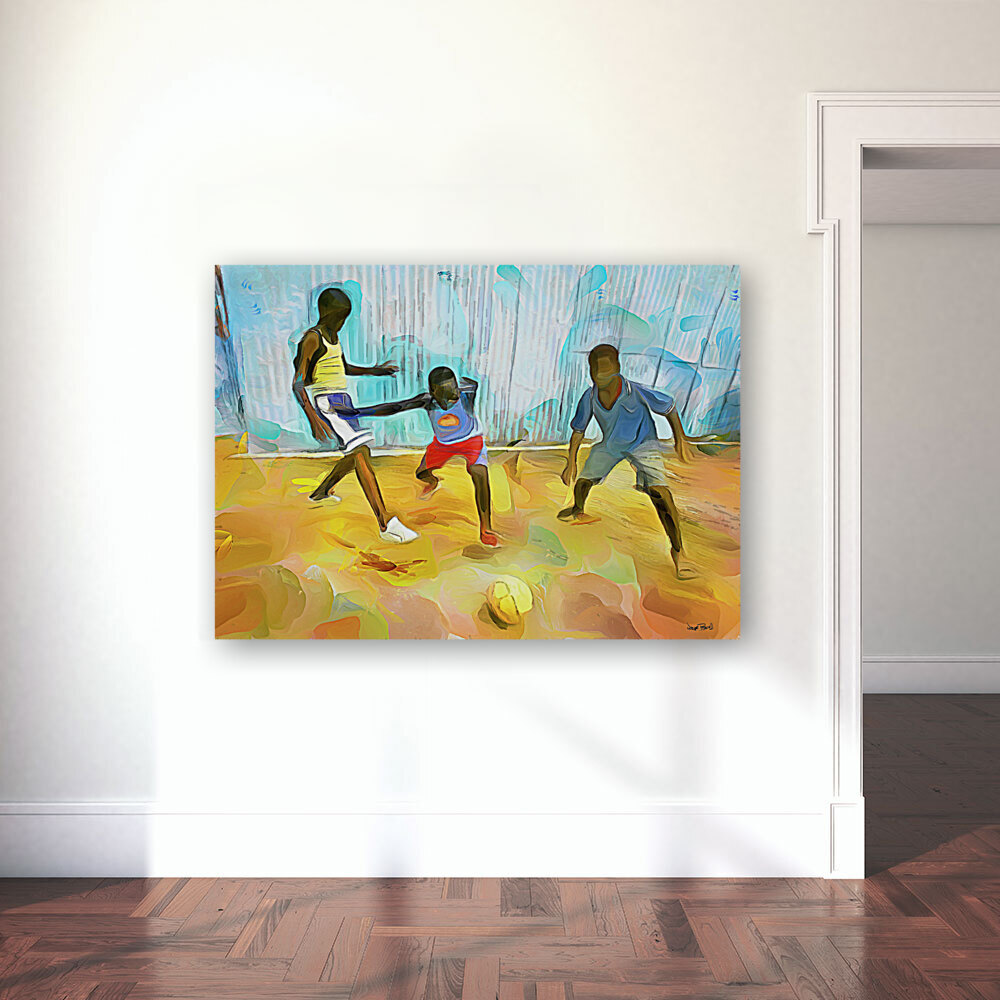 CARIBBEAN SCENES - SMALL GOAL IN DE STREET Reproduction