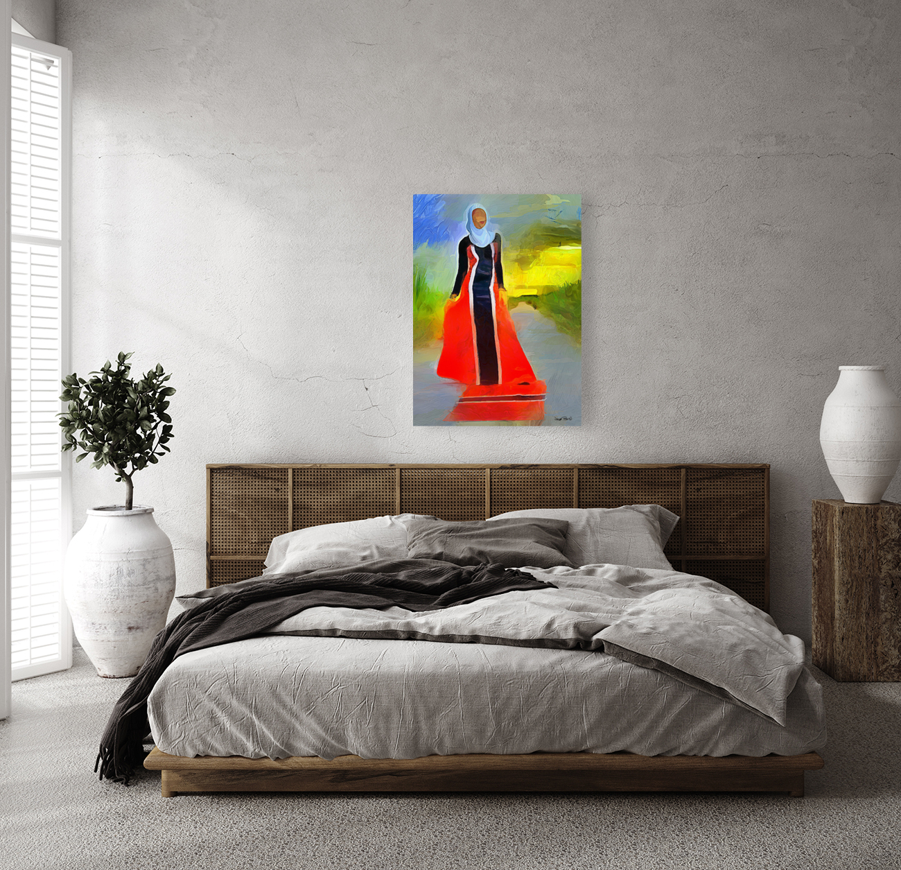 CARIBBEAN SCENES - LADY TRINIDAD Reproduction