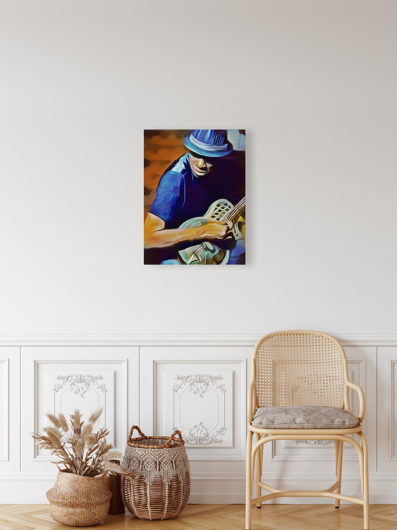 a man and his guitar Reproduction