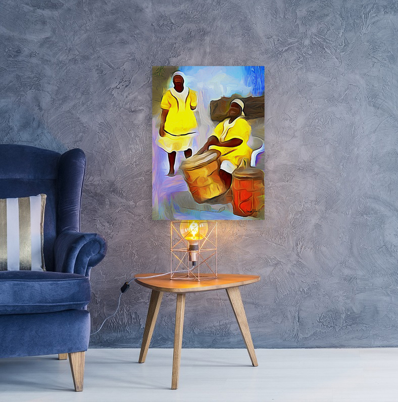 Folk Drummers Reproduction