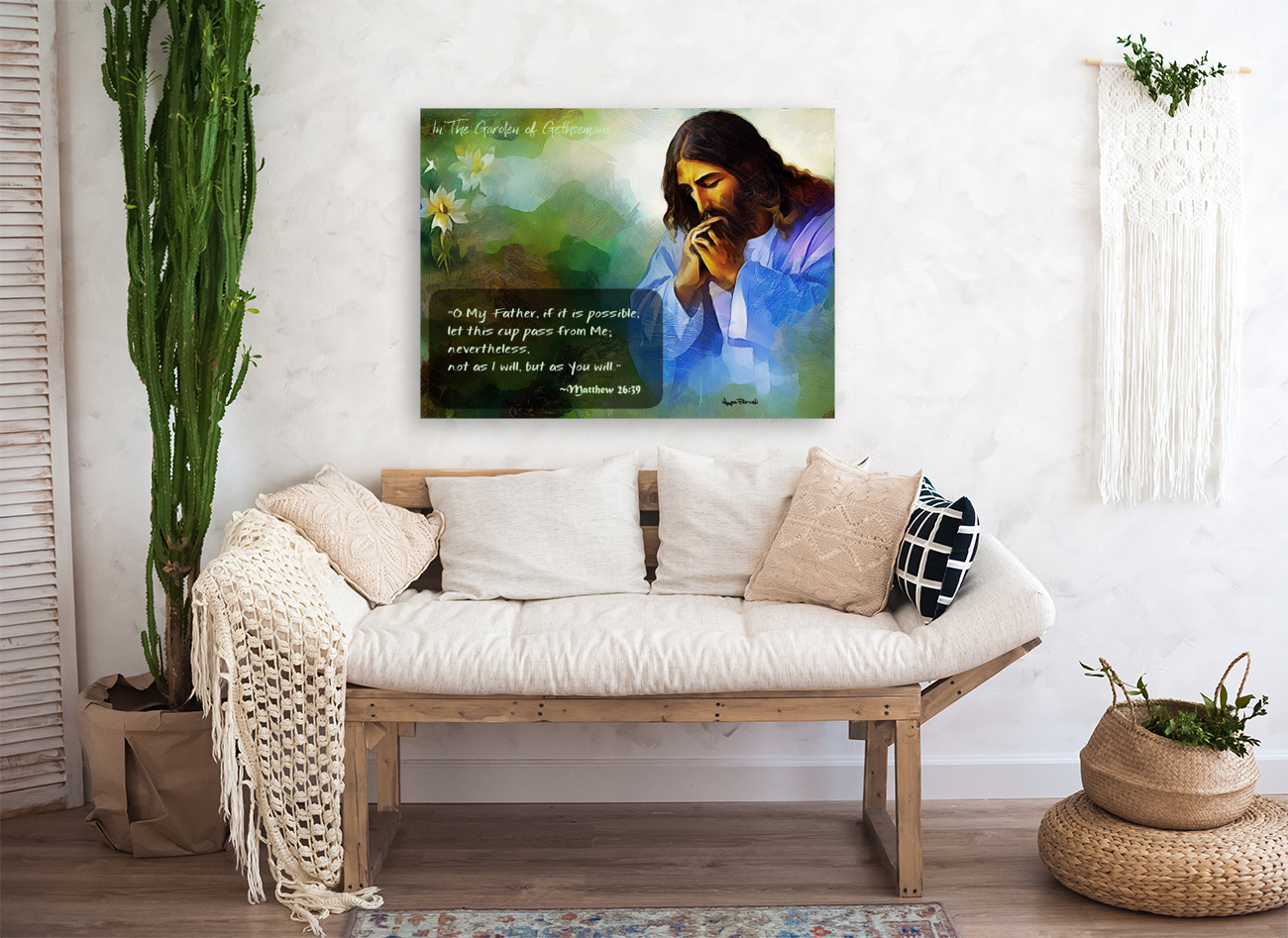 THE PRAYERFUL MOMENTS OF JESUS CHRIST - The Prayer Before The Cross Reproduction