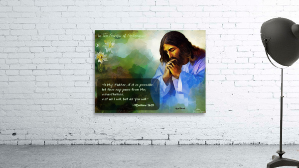 THE PRAYERFUL MOMENTS OF JESUS CHRIST - The Prayer Before The Cross Wall Preview