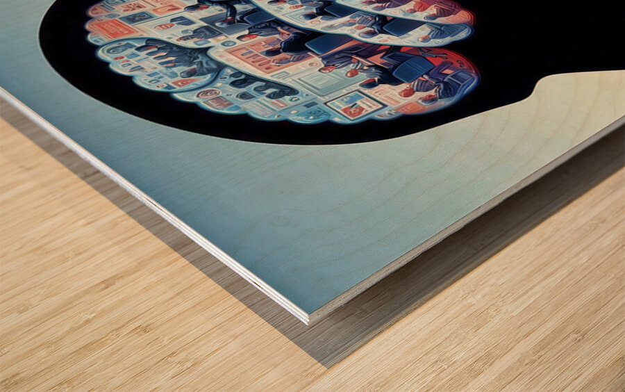 Braineeez 640 Wood print