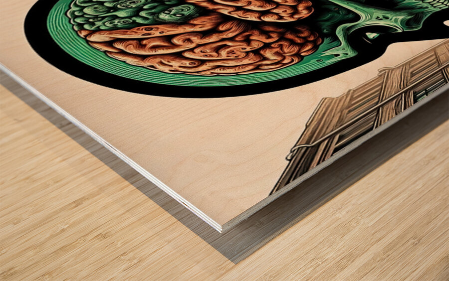 Braineeez 651 Wood print