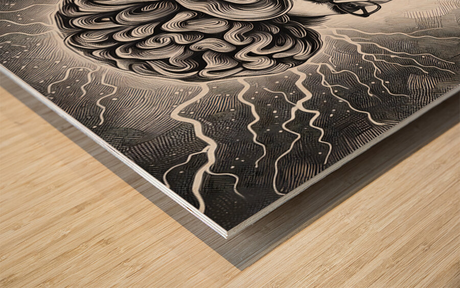 Braineeez 4026 Wood print