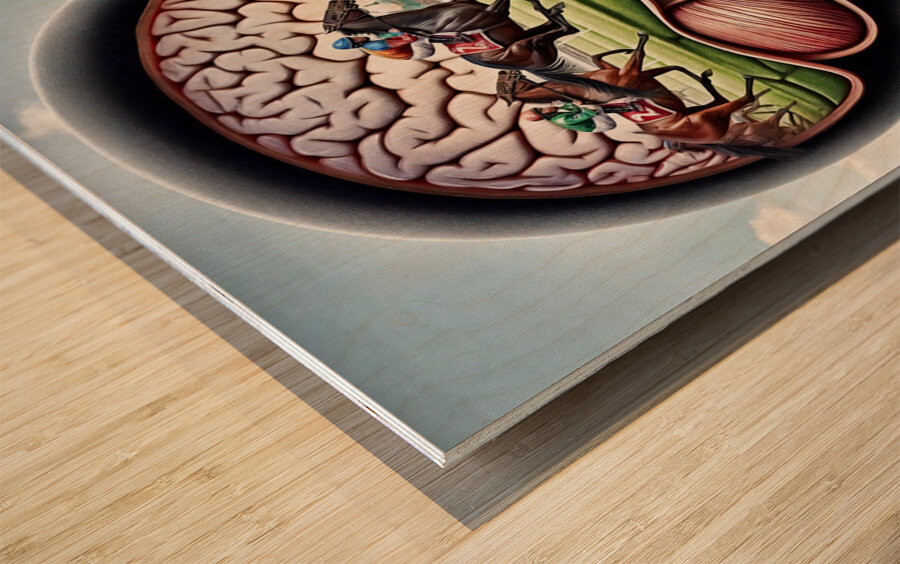 Braineeez 991 Wood print