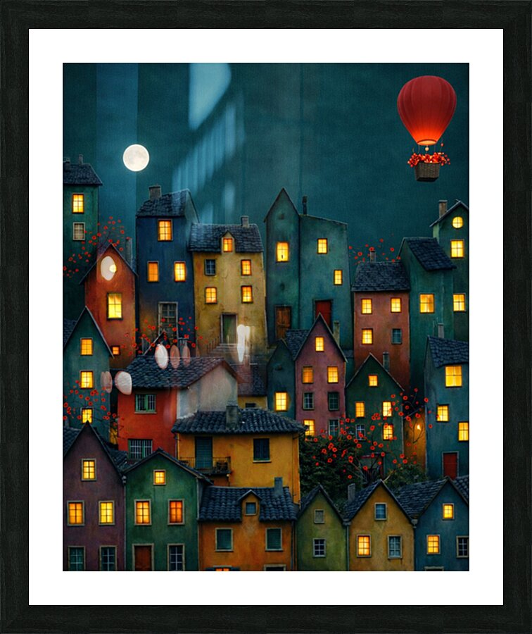 Night City Picture Frame print