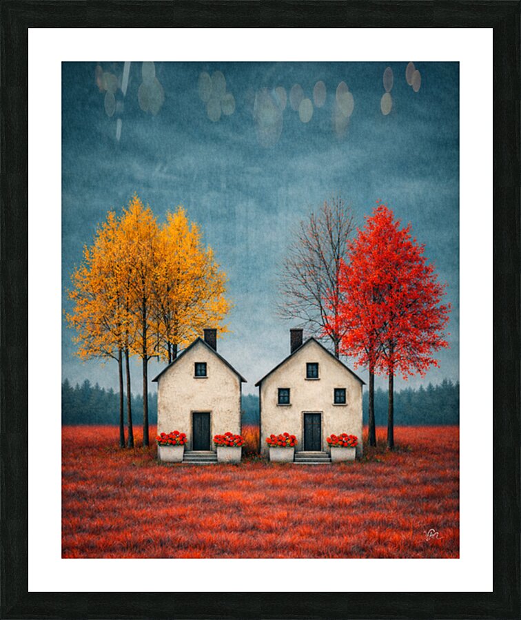 The Red World Picture Frame print