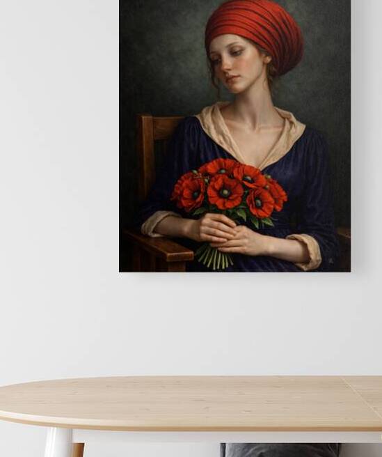 Mary of the Poppies by vincenzomarzocchiartist