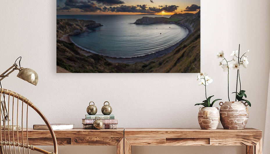 dorset bay lulworth cov in england  by Upakhayet