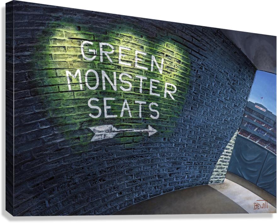 Green Monster Seats Canvas Print