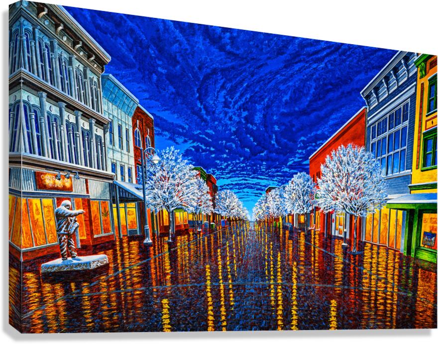 Burlington First Snow Canvas Print
