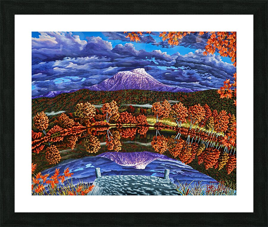 Camel s Hump Picture Frame print