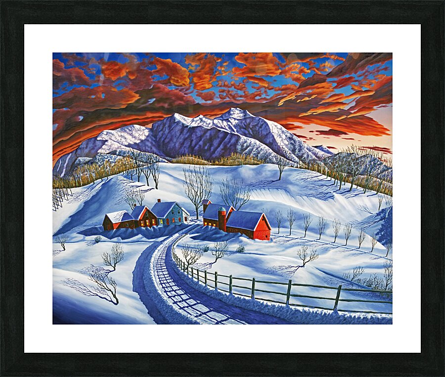 Mt Mansfield Picture Frame print