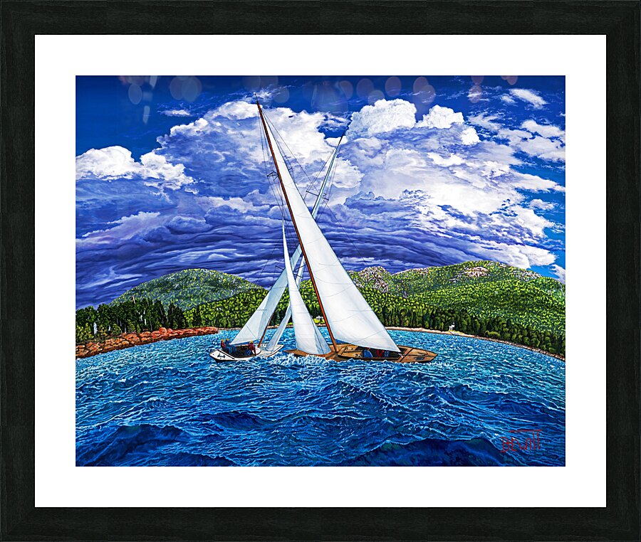 Dueling Sails Picture Frame print