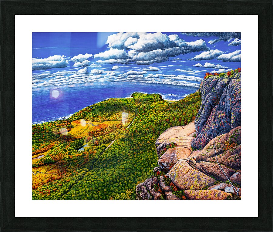 The Precipice Trail Picture Frame print