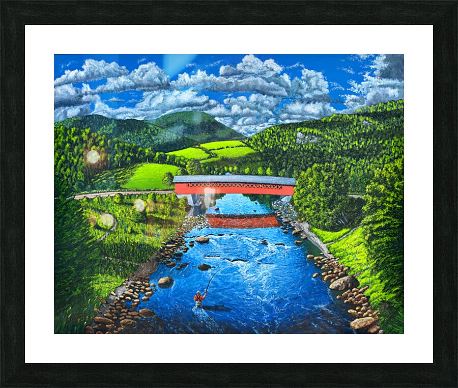 Fly Fishing  Picture Frame print