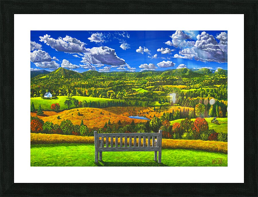 Heavens Bench Picture Frame print