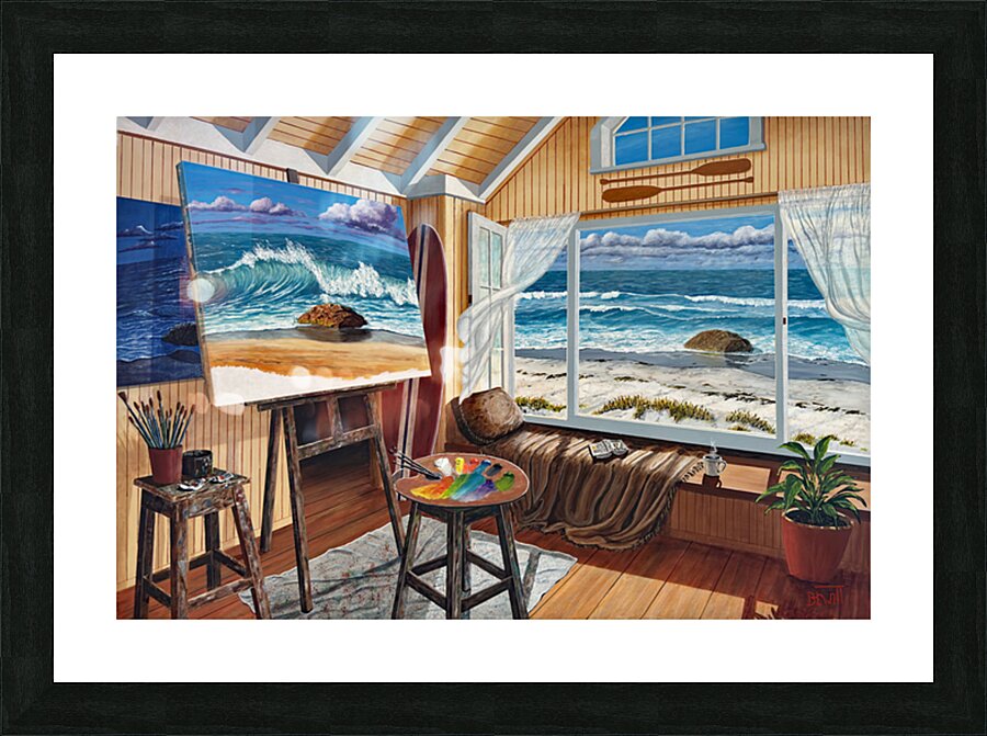 Summer Studio v.2 Picture Frame print