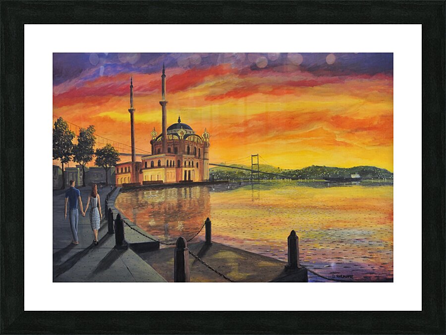 Evening on the Bosphorus Picture Frame print