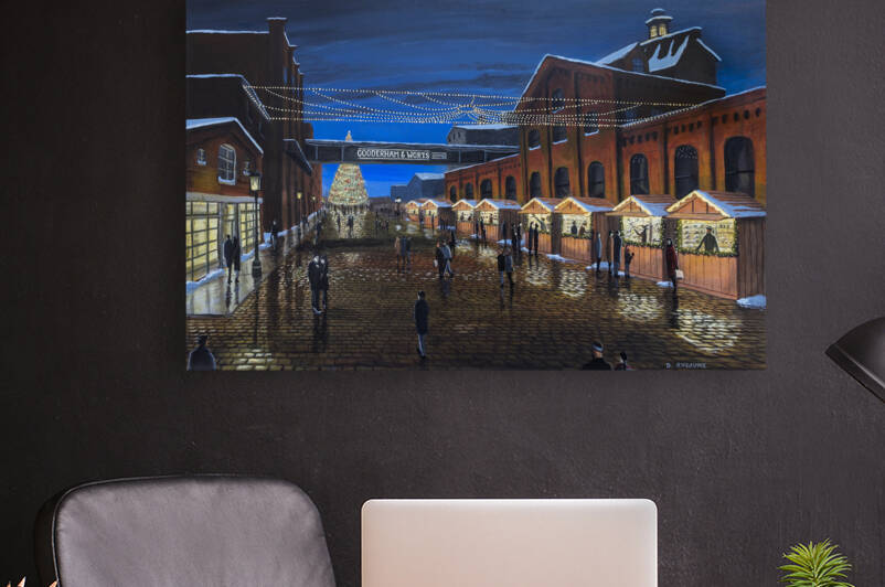 Christmas in the Distillery District Toronto by Dave Rheaume
