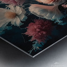 a stunning digital floral artwork featuring trans Metal print