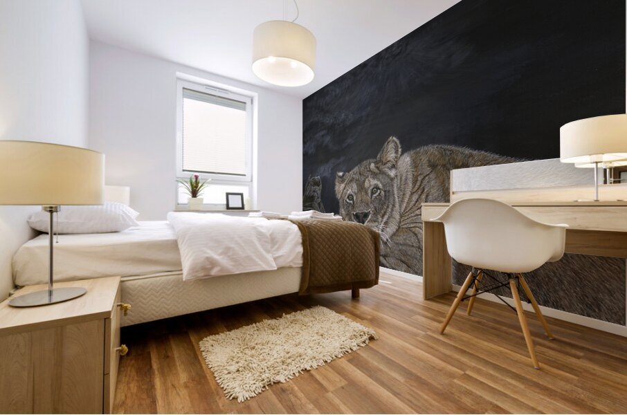 Alone Mural print