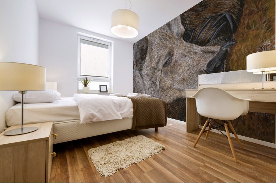 Half Awake Mural print