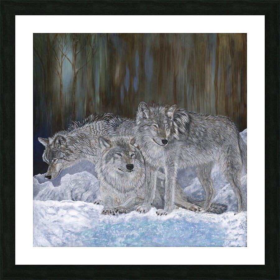 Trusting Trio Picture Frame print