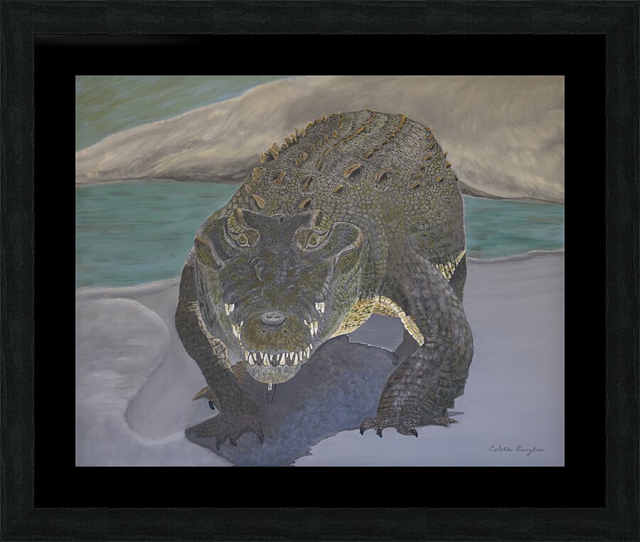 Walk with Crocs Picture Frame print