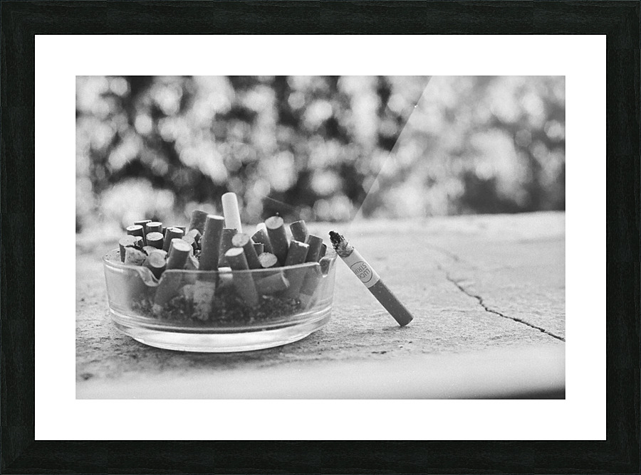 Smoking break Picture Frame print