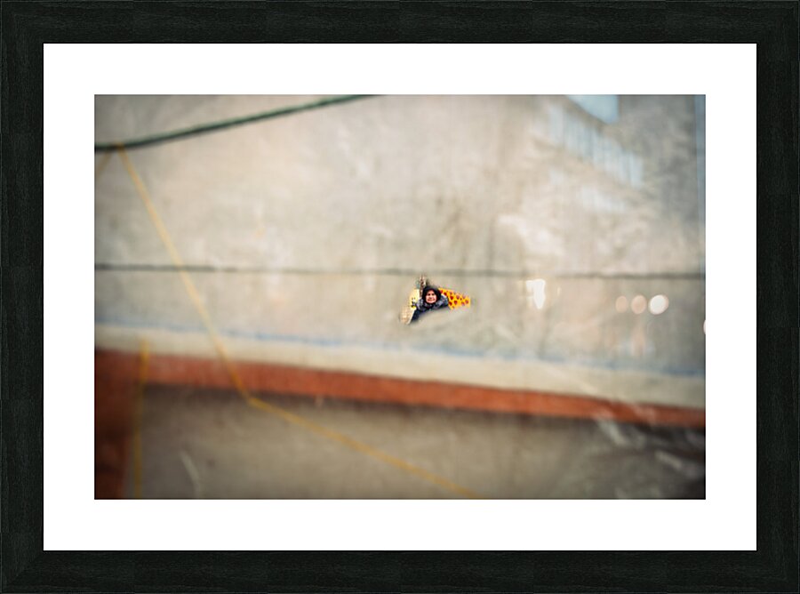 Peeping Picture Frame print