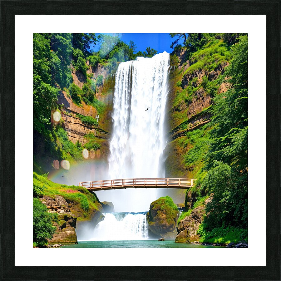 Majestic Cascade Picture Frame print