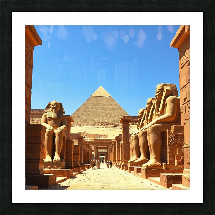 Pharaohs Promenade Picture Frame print