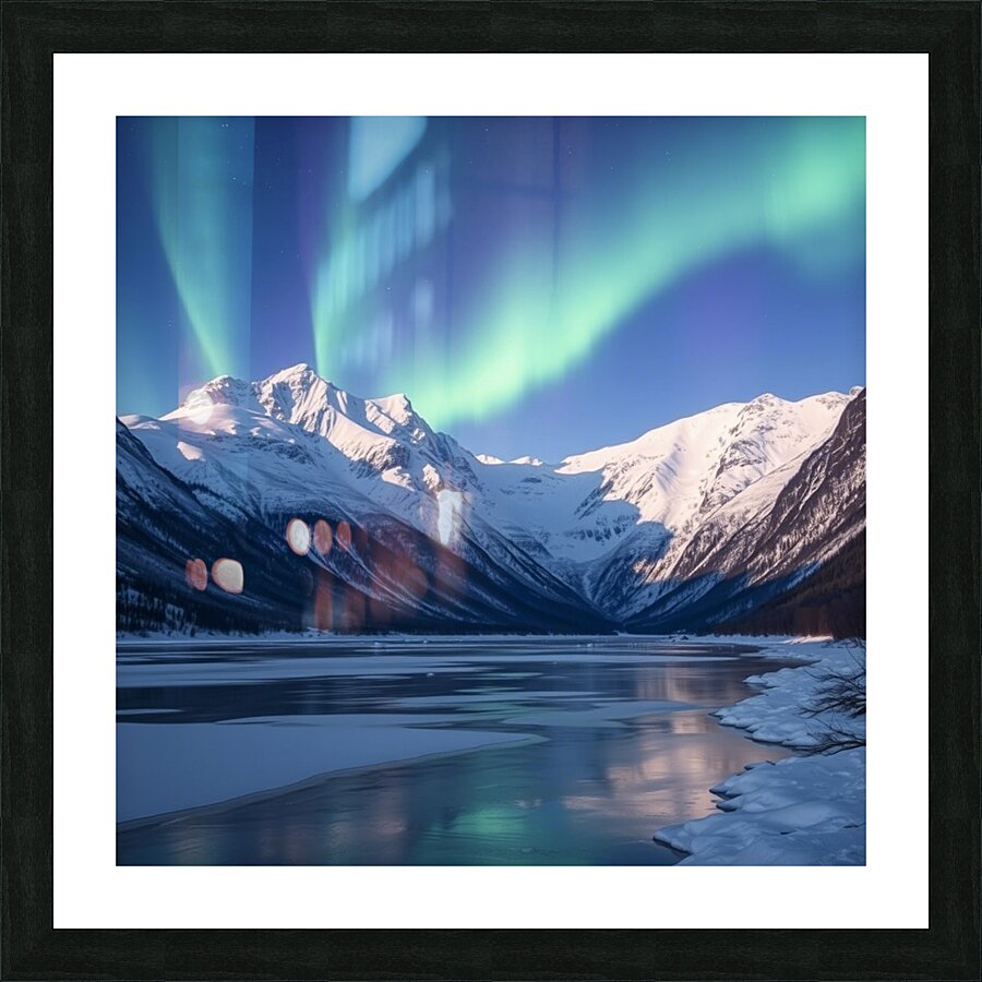 Auroras Embrace Picture Frame print