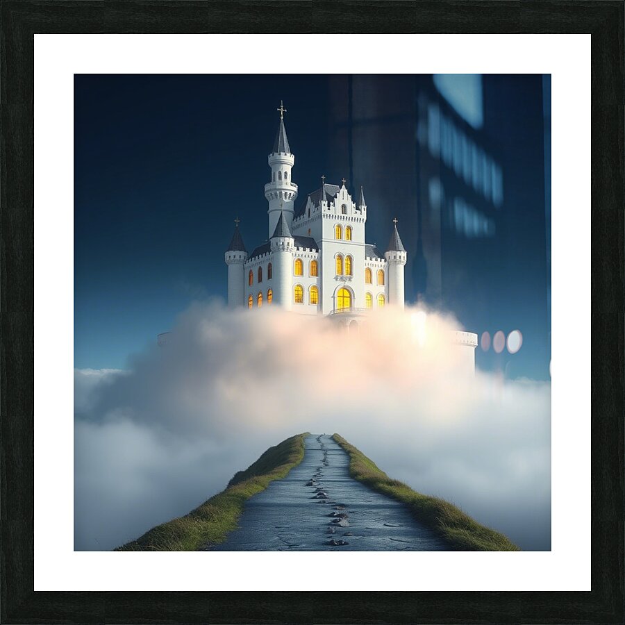 Castle in the Clouds Picture Frame print