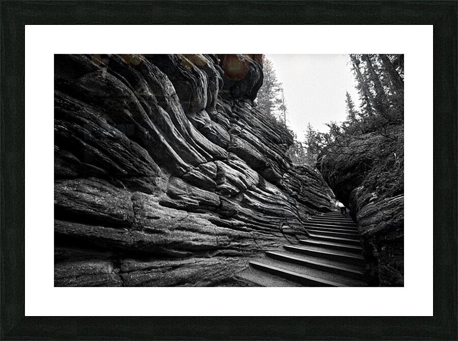 Stratified Rocks Picture Frame print