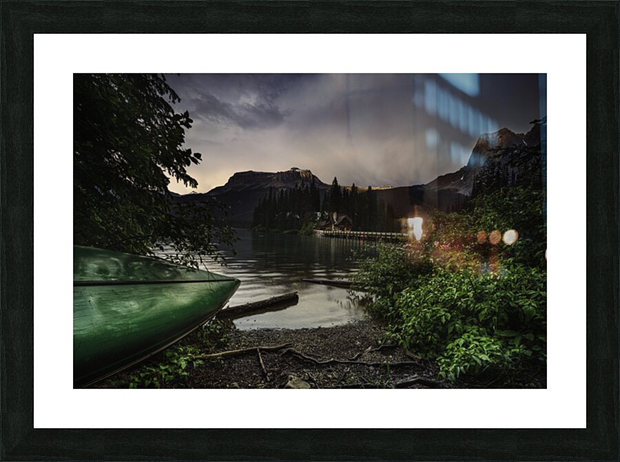 Emerald Lake Picture Frame print